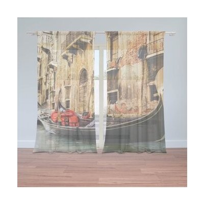 Sablio Záclony Benátky 2: 2ks 150x250cm – Hledejceny.cz