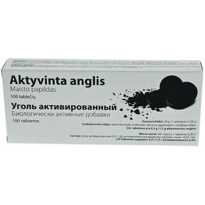 OLYMP Aktivní uhlí - doplněk stravy 100 tablet x 0,28 g – Hledejceny.cz