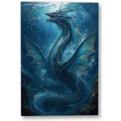 Plakát – Mořský drak pod hladinou 100 × 150 cm Bez rámu Ne Bez rámu – Hledejceny.cz