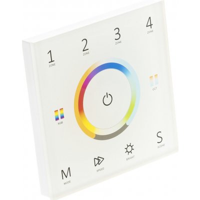 T-LED Bezdrátový nástěnný ovladač dimLED ALLMIX Barva:: bílá 069240 – Zbozi.Blesk.cz