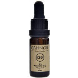 Cannor CBD konopný olej celospektrální 5% 10 ml