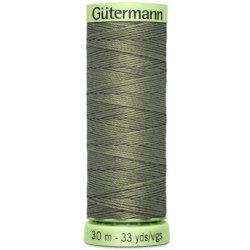 Nit PES Gütermann - extra silná, jeans síla 30 (30 m) - různé barvy barva 824 - zelená