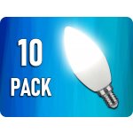 V-TAC E14 LED žárovka 3,7W 320 lm Svíčka/10-PACK teplá bílá – Zboží Živě