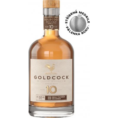 Rudolf Jelínek Gold Cock 10y 49,2% 0,7 l (holá láhev) – Hledejceny.cz