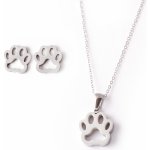 Steel Jewelry set náhrdelník a náušnice tlapky z chirurgické oceli SET130113 – Hledejceny.cz