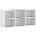 Nástěnná knihovna Integro, 835x1750x400 mm, 6 polic, bílá – Zboží Dáma Nástěnná knihovna Integro, 835x1750x400 mm, 6 polic, bílá – Zboží Dáma