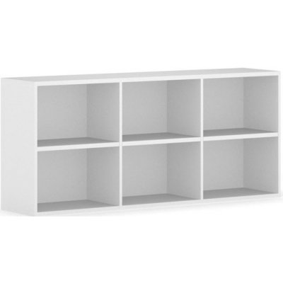 Nástěnná knihovna Integro, 835x1750x400 mm, 6 polic, bílá – Zboží Dáma Nástěnná knihovna Integro, 835x1750x400 mm, 6 polic, bílá – Zboží Dáma