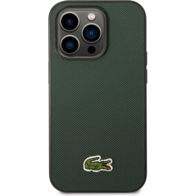 Pouzdro Lacoste Iconic Petit Pique Logo iPhone 14 Pro tmavě zelené