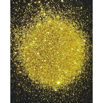 Třpytky glitrové do pryskyřice 10g metalické odstíny Barva: Zlatá