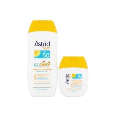 Astrid Sun Kids mléko na opalování SPF50 200 ml + hydratační mléko na opalování SPF15 80 ml dárková sada – Zbozi.Blesk.cz