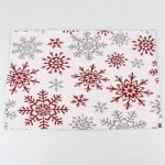 Casa de Engel prostírání vánoční s vločkami červené 33×48cm – Zboží Mobilmania