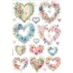 Stamperia Rýžový papír Srdce – Hledejceny.cz