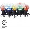 Vánoční osvětlení EMOS LED světelný řetěz 10× párty žárovky 5m multicolor