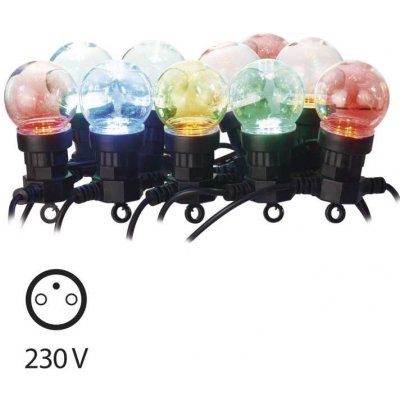 EMOS LED světelný řetěz 10× párty žárovky 5m multicolor – Zboží Mobilmania