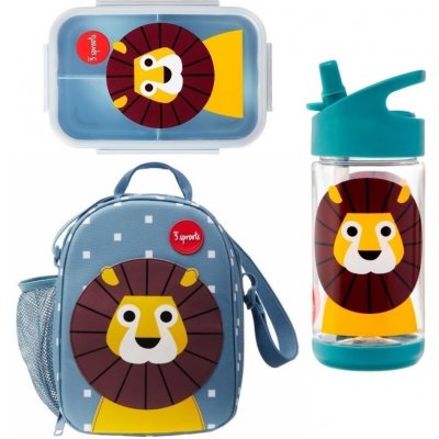 3 Sprouts svačinový set Lion Blue – Zboží Mobilmania