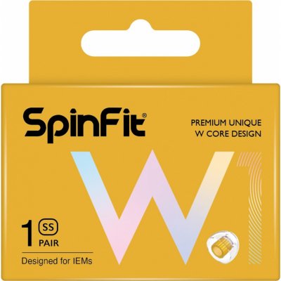 SpinFit W1 2. Generace 2023 nástavce do uší s dvojitým jádrem velikost SS – Zboží Živě