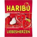 Bonbón Haribo Liebesherzen želé cukrovinky s ovocnou příchutí s pěnovým cukrem 100 g