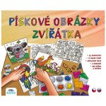 ALBI Pískování Zvířátka kreativní sada pískové obrázky se samolepkami – Zboží Dáma
