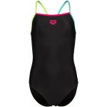 Arena Light Drop Solid dívčí jednodílné plavky černá/ hnědá – Zboží Dáma