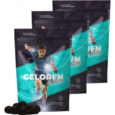 Geloren Active ostružina kloubní výživa 400 g 3 x 90 želé