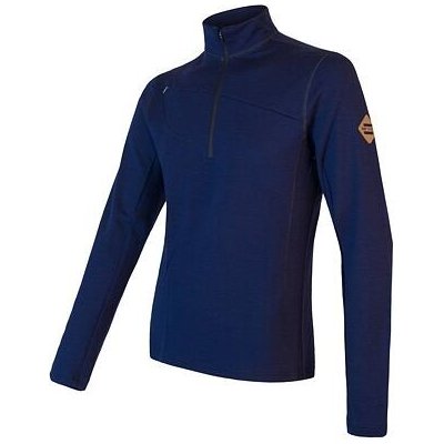 Sensor Merino Wool Upper krátký zip pánská deep blue – Zboží Mobilmania