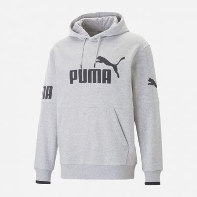 Puma Power Colorblock Hoodie Tr grey – Zboží Mobilmania