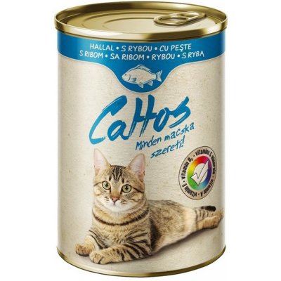 Cattos Cat with Fish 415 g 24 ks