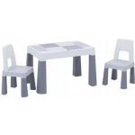 Tega Multifun Eco Komplet sada 2 židliček a stolu pro děti šedá – Zbozi.Blesk.cz