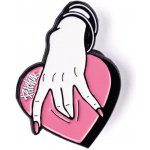 Pitcha kovový odznak HEART pink – Zboží Dáma