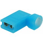 Faston konektor 4,8 mm - úhlový izolovaný - modrý