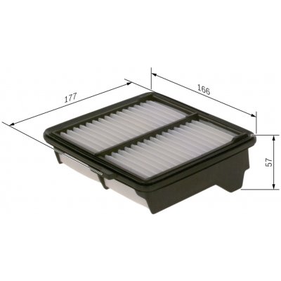 Vzduchový filtr BOSCH F 026 400 223 (F026400223) – Hledejceny.cz