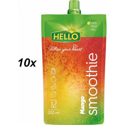 HELLO Smoothie mango kapsička 10 x 200 ml – Hledejceny.cz