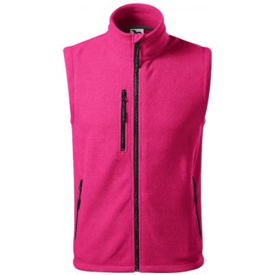Malfini Růžová fleecová dámská vesta s kapsami na zip se zipem Exit – Zboží Mobilmania