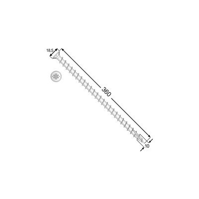 DOMAX CPS 10360 Vrut 10x360 - (50/bal) – Hledejceny.cz