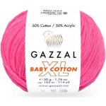 Příze Baby Cotton XL Gazzal 3461 neon tmavě růžová Gazzal – Hledejceny.cz