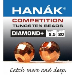 Hanák tungstenové hlavičky Round+ měděná 3 mm 20 ks