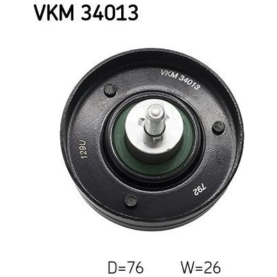 Vratná/vodicí kladka, klínový žebrový řemen SKF VKM 34013 – Zboží Mobilmania