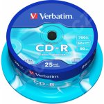 Verbatim CD-R 700MB 52x, AZO, spindle, 25ks (43432) – Zbozi.Blesk.cz