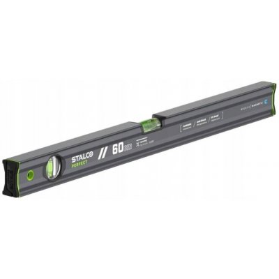 Magnetická vodováha 60cm Antracit Vodováha Stalco Vseries S010265532 – Hledejceny.cz