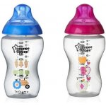 Tommee Tippee láhev s obrázky C2N 2ks růžová new 340ml – Hledejceny.cz