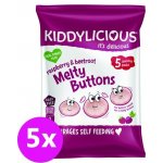 Kiddylicious Ovocno-zeleninové knoflíčky Malina s řepou 5 x 6 g – Hledejceny.cz