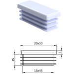 Kovoinox Krytka plastová 20 x 50 mm – Sleviste.cz