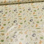 Ergis Ubrus PVC s textilním podkladem 5738410 safari zvířátka na žluté š.140cm ž – Zboží Mobilmania