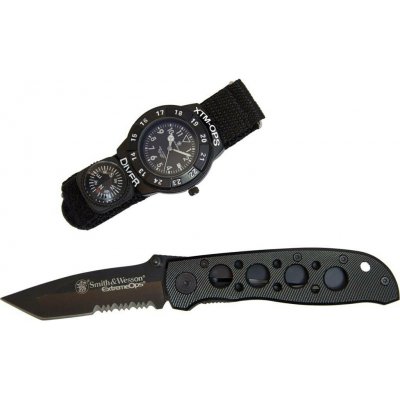 Smith & Wesson Dárkový Set EXTREME OPS COMBO zavírací + hodinky – Hledejceny.cz