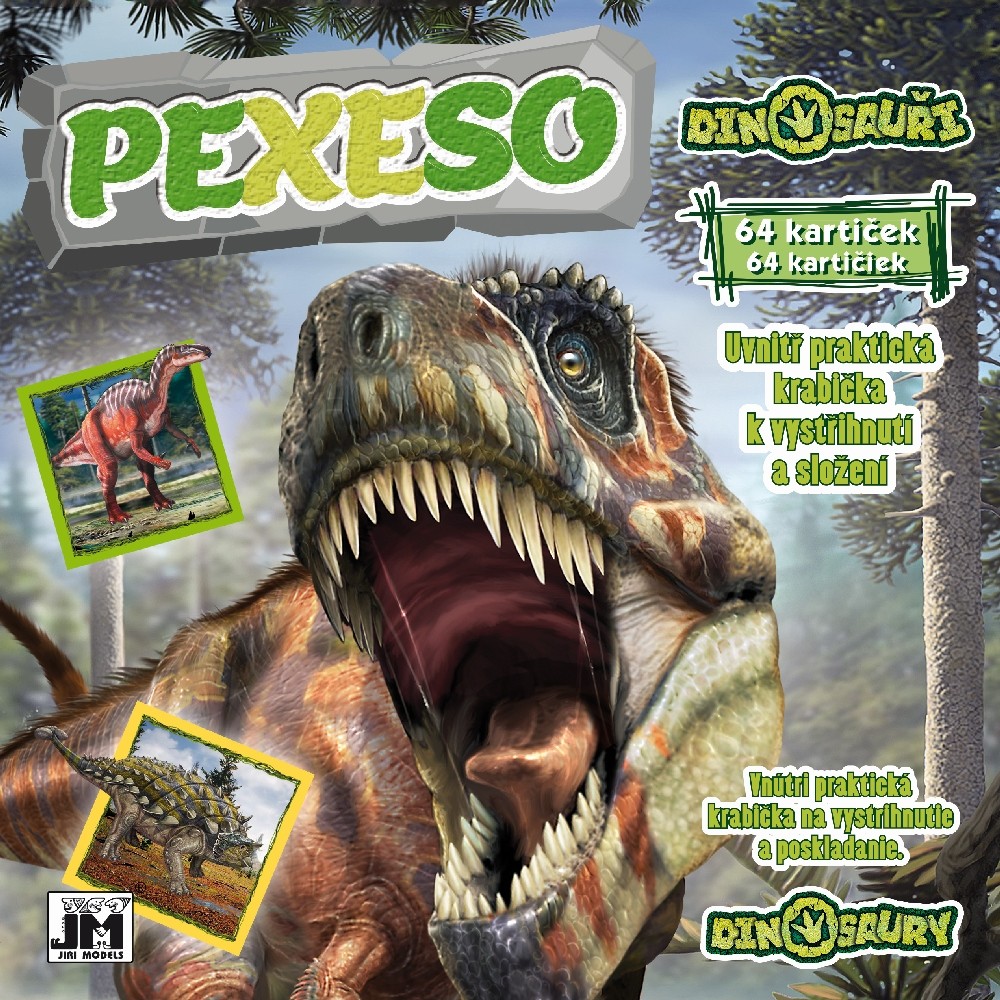 JIRI MODELS Pexeso v sešitu Dinosauři