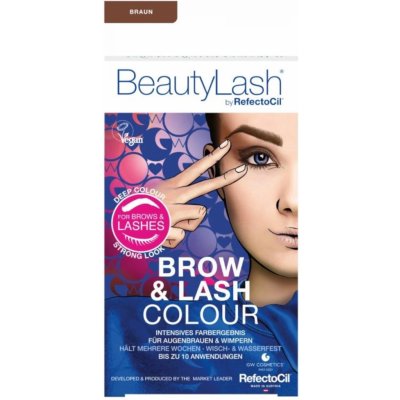Refectocil Brow & Lash Colour Sada pro barvení řas a obočí Brown 7 ml – Hledejceny.cz