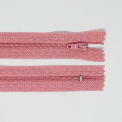 Spirálový zip, šíře 3 mm, délka 50 cm, růžová – Hledejceny.cz