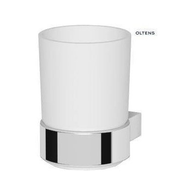 OLTENS Koupelnový pohár Vernal bílá keramika / chrom 86102000 – Zboží Mobilmania