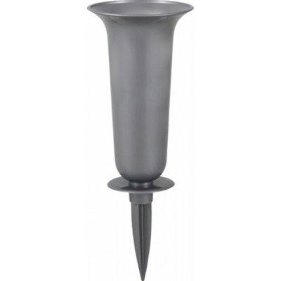 váza d16x37cm šedá, zapich, plast – Hledejceny.cz