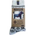Woolwear of Scandinavia Vlněné ponožky Blue Dalahest no. 119 modrá – Hledejceny.cz